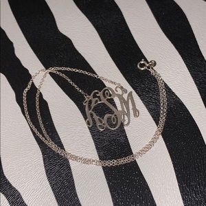 Sterling Silver Monogram Necklace